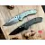 Benchmade NARROWS AXIS 灰鈦柄藍指柱折刀-M390鋼-0