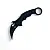 Fox Knives KARAMBIT N690鋼/黑G10柄/黑刃-0