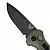 Benchmade 9570BK-1 Mini Claymore 棕綠柄黑刃自動刀 D2鋼-0
