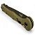 Benchmade 9570BK-1 Mini Claymore 棕綠柄黑刃自動刀 D2鋼-0