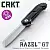 CRKT RAZEL GTN 方頭平刃黑柄折刀