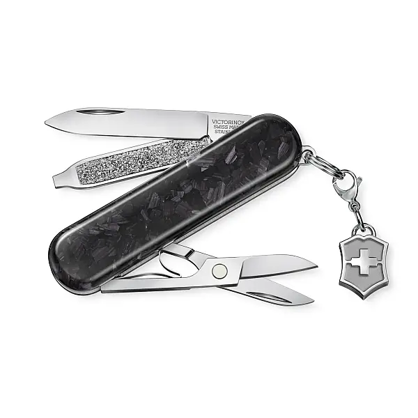 Victorinox BRILLIANT 經典輝煌系列-碳纖維 58mm五用瑞士刀 0.6221.90