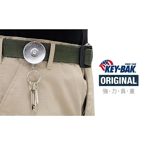 KEY BAK 24” 伸縮鑰匙圈 鋼鏈款-0
