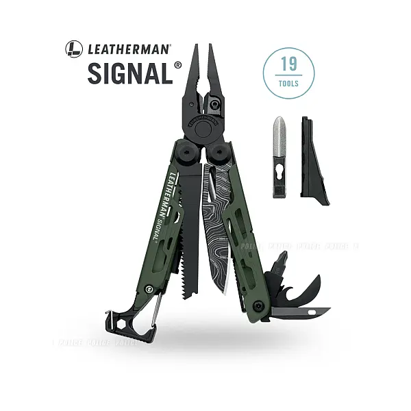 Leatherman Signal Topo 等高線綠柄工具鉗/尼龍套-0