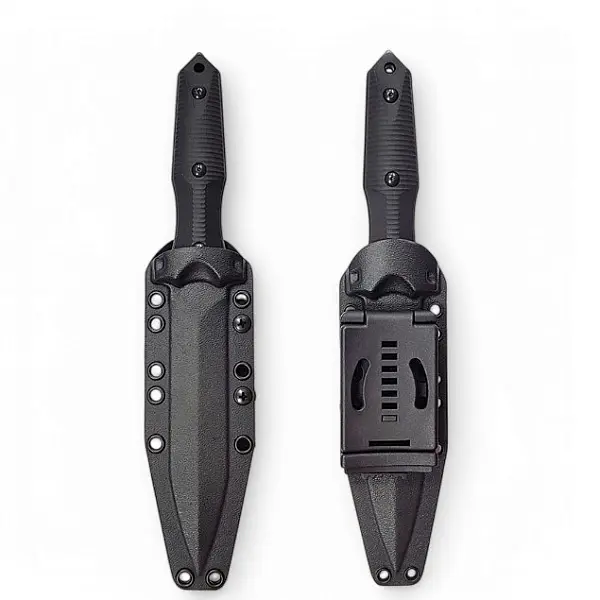 Bastinelli Grozo BBS黑刃黑柄 N690Co雙齒刃直刀 <單一特價>-0