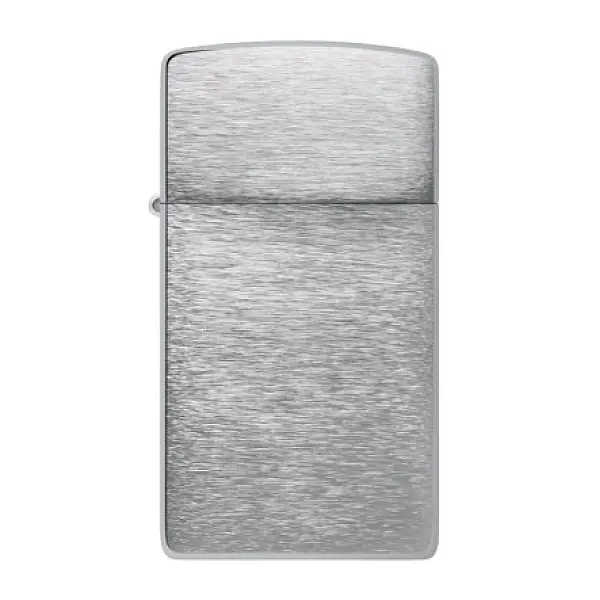 Zippo 1610 Slim® BR Finish Chrm 窄版經典拉絲紋打火機 <不二價>-0