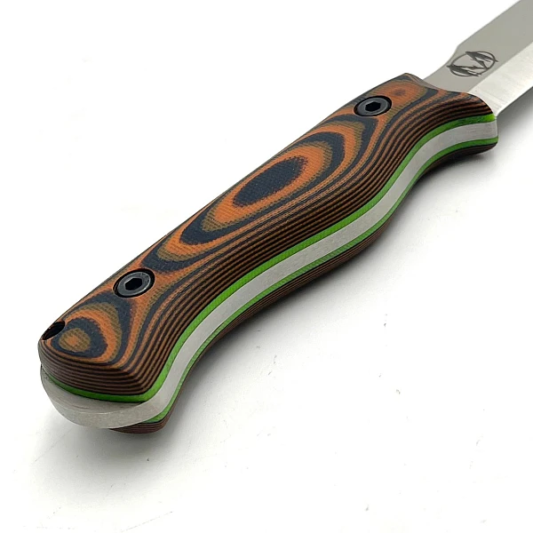 WTG Nomad Bushcrafter 叢林工匠 25度刃特別版/黑橘柄綠襯/N690鋼<不二價>-0
