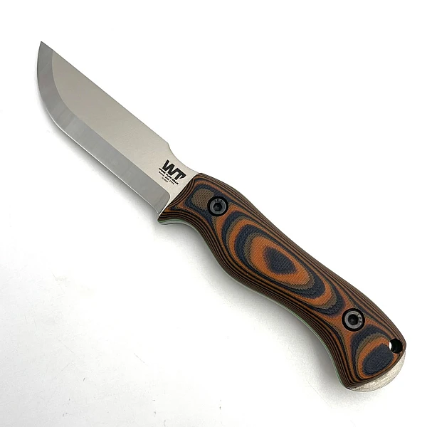 WTG Nomad Bushcrafter 叢林工匠 25度刃特別版/黑橘柄綠襯/N690鋼<不二價>-0