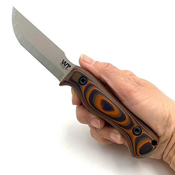 WTG Nomad Bushcrafter 叢林工匠 25度刃特別版/黑橘柄綠襯/N690鋼<不二價>-0