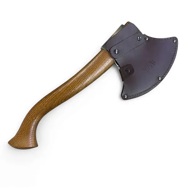 Fox Knives 義大利戰斧 1.4116鋼/紅木柄/皮套-0