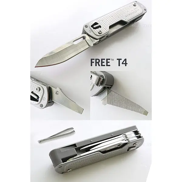 Leatherman FREE T4 多功能工具刀-銀 <單一特價>-0