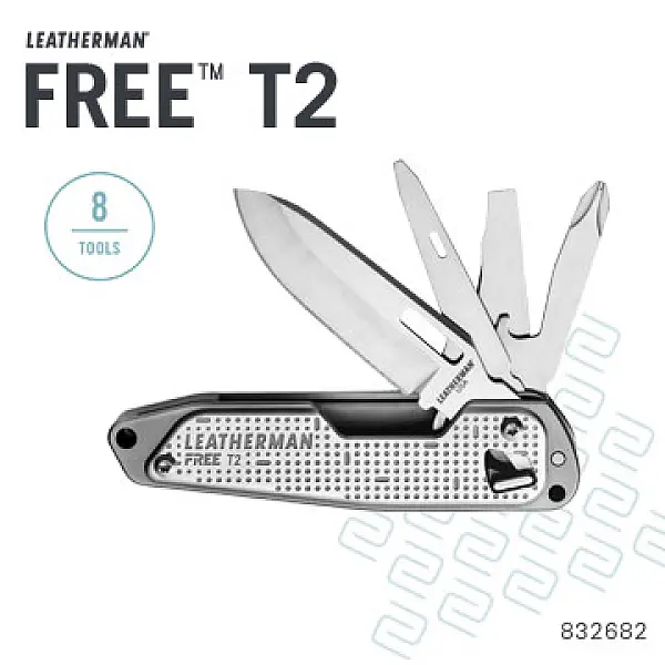 Leatherman FREE T2 多功能工具刀-銀