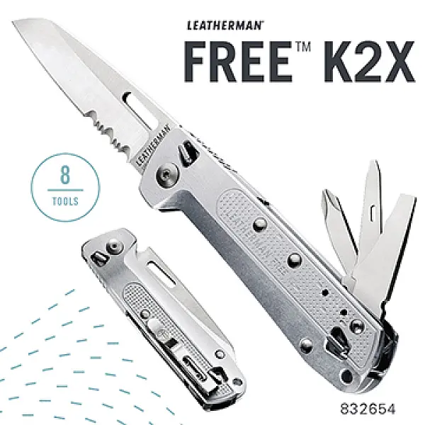 Leatherman FREE K2X 多功能工具折刀-半齒刃