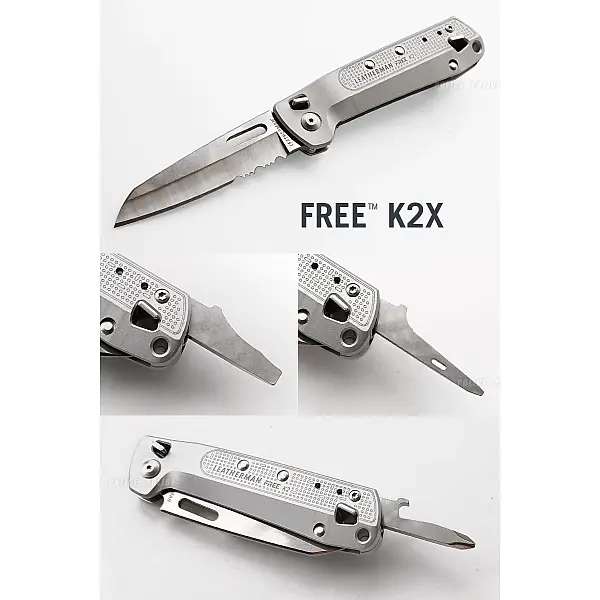 Leatherman FREE K2X 多功能工具折刀-半齒刃 <單一特價>-0