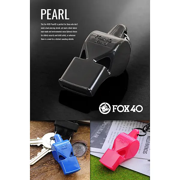 FOX 40 PEARL 9703系列/橘色低音哨-附繫繩 <單一特價>-0