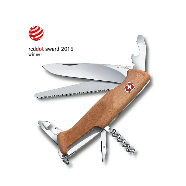 Victorinox Ranger55 130mm胡桃木柄10用瑞士刀 0.9561.63