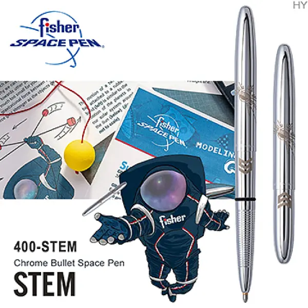 Fisher STEM系列 銀色子彈型太空筆