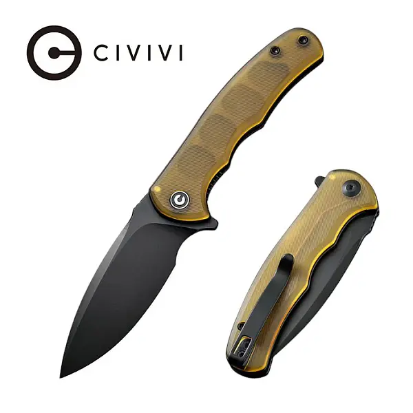 Civivi Mini Praxis Ultem柄黑刃折刀 D2鋼