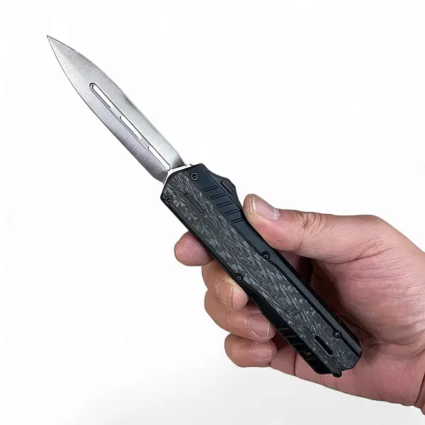 Maxace Medusa 梅杜莎 碳纖+鋁柄 D/E刃自動刀-MagnaCut鋼-0