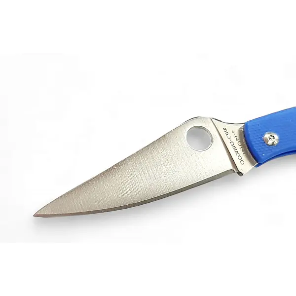 Spyderco Grasshopper™ 蚱蜢 藍G10柄無鎖定小折刀-0