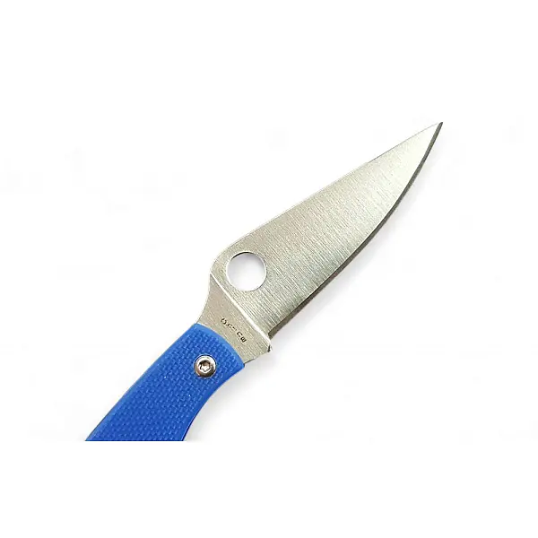 Spyderco Grasshopper™ 蚱蜢 藍G10柄無鎖定小折刀-0