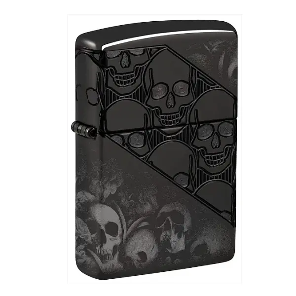 Zippo Skull Collage Design 骷髏拼貼防風打火機-贈大油