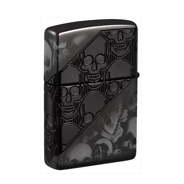 Zippo Skull Collage Design 骷髏拼貼防風打火機-贈大油 <不二價>-0