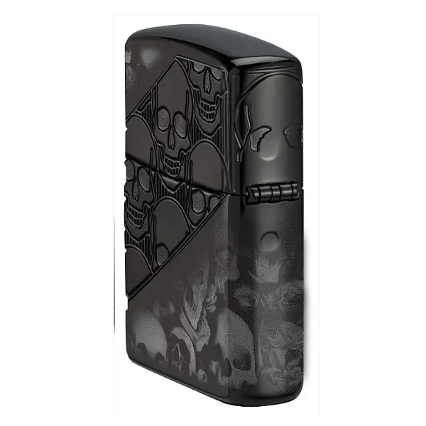 Zippo Skull Collage Design 骷髏拼貼防風打火機-贈大油 <不二價>-0