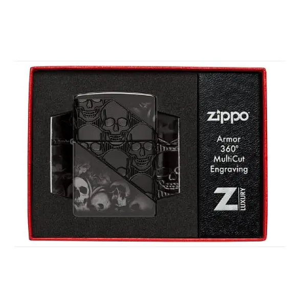 Zippo Skull Collage Design 骷髏拼貼防風打火機-贈大油 <不二價>-0