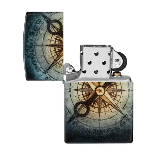 Zippo 幽影羅盤(夜光漆)防風打火機-贈小油 <不二價>-0