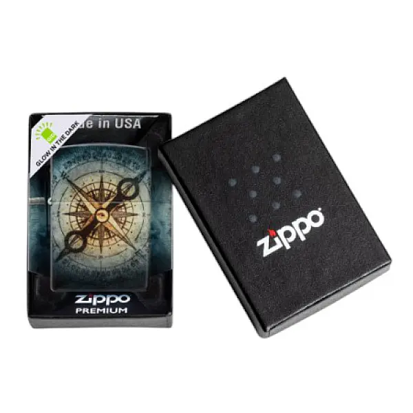 Zippo 幽影羅盤(夜光漆)防風打火機-贈小油 <不二價>-0