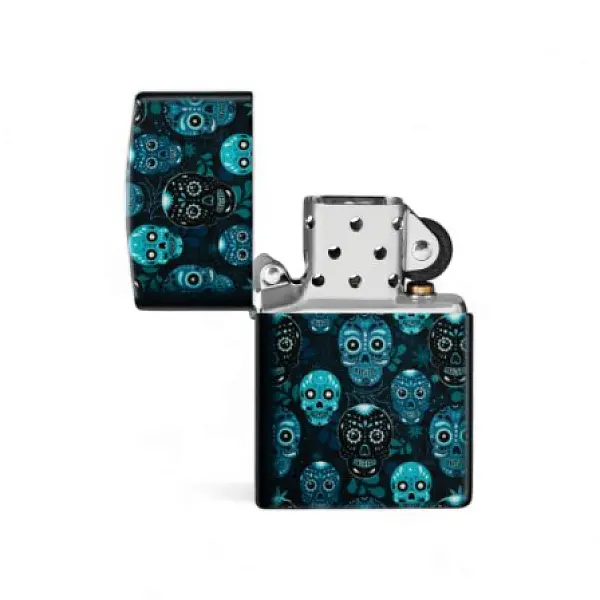 Zippo 糖骷髏(夜光漆)防風打火機-贈小油 <不二價>-0