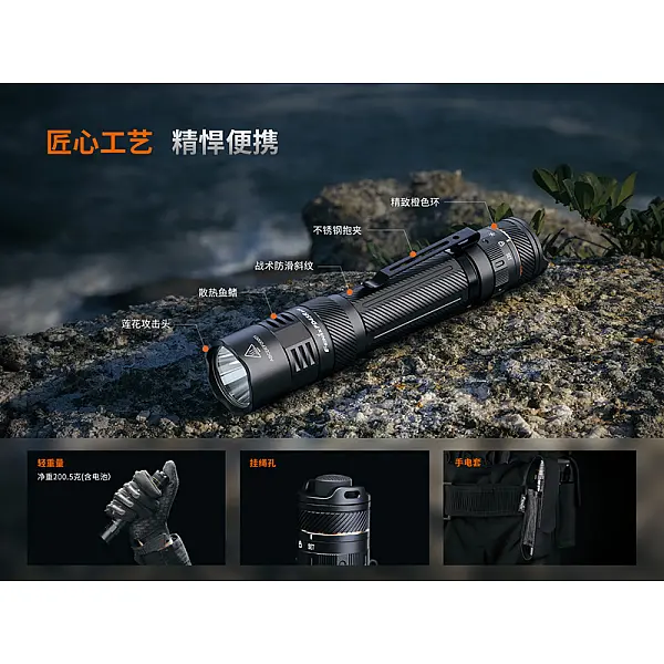 Fenix PD45R ACE 六合一戰術手電筒 3200流明/Type-C直充/五年保固-0