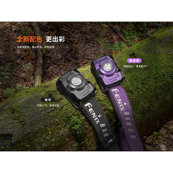 Fenix HL12R V2.0 戶外超輕充電頭燈-槍灰 500流明/Type-C直充/二年保固-0