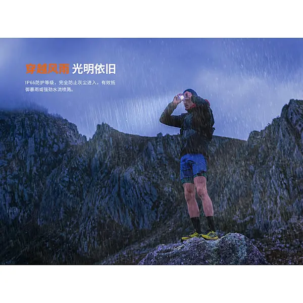 Fenix HL12R V2.0 戶外超輕充電頭燈-魅惑紫 500流明/Type-C直充/二年保固-0