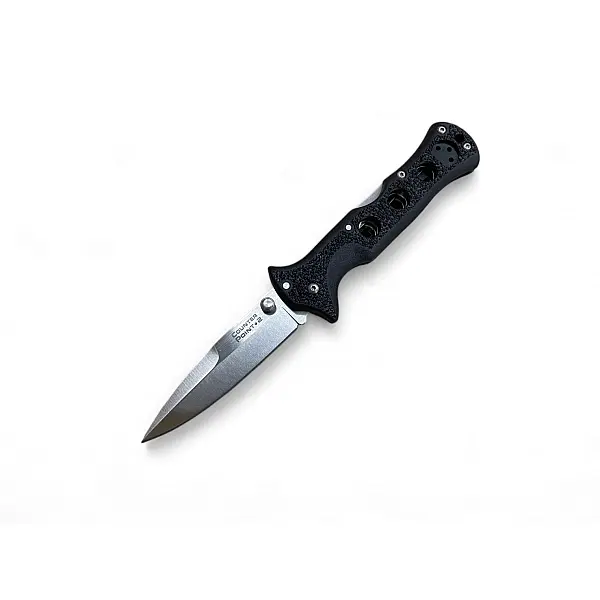 Cold Steel COUNTER POINT 3黑柄折刀 AUS8鋼