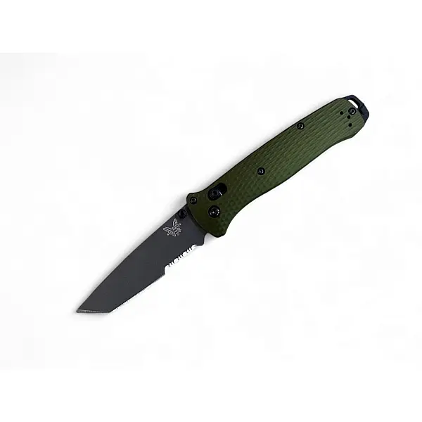 Benchmade BAILOUT 綠鋁柄Tanto半齒刃折刀