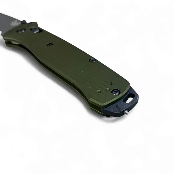Benchmade BAILOUT 綠鋁柄Tanto半齒刃折刀-0
