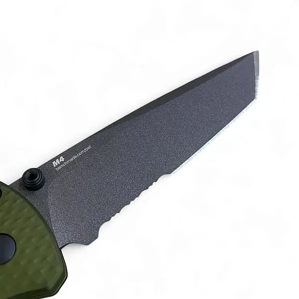 Benchmade BAILOUT 綠鋁柄Tanto半齒刃折刀-0