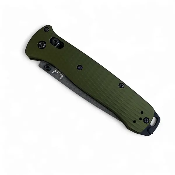 Benchmade BAILOUT 綠鋁柄Tanto半齒刃折刀-0