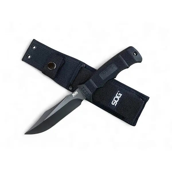 【瑞棋精品名刀】SOG SEAL PUP ELITE-BLK AUS8鋼/黑刃直刀