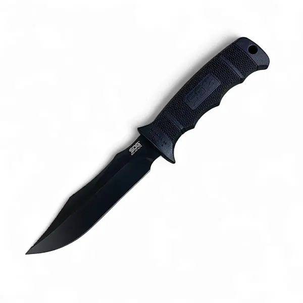 【瑞棋精品名刀】SOG SEAL PUP ELITE-BLK AUS8鋼/黑刃直刀-0