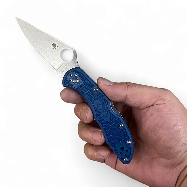 Spyderco Delica 4 Lightweight 輕量藍柄折刀 SPY27鋼-0