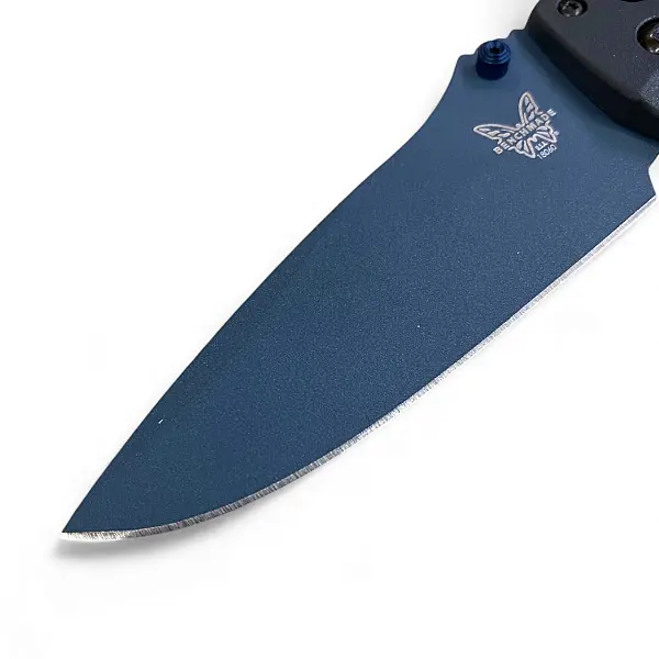Benchmade Adira 黑Grivory柄/藍陶瓷塗層/平刃折刀-0