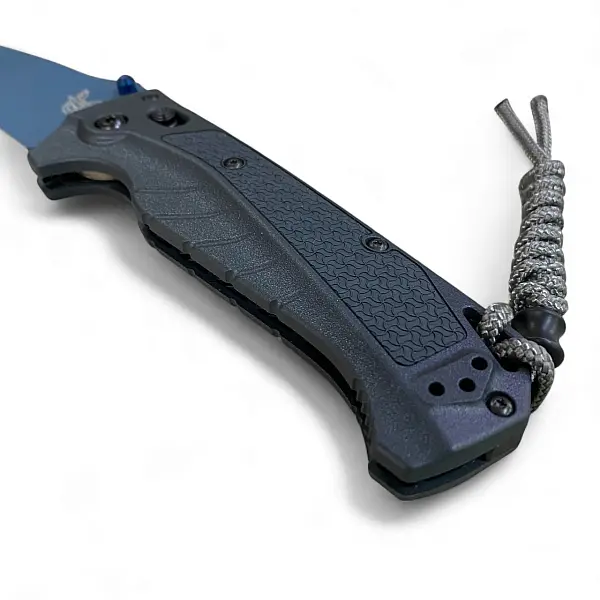 Benchmade Adira 黑Grivory柄/藍陶瓷塗層/平刃折刀-0