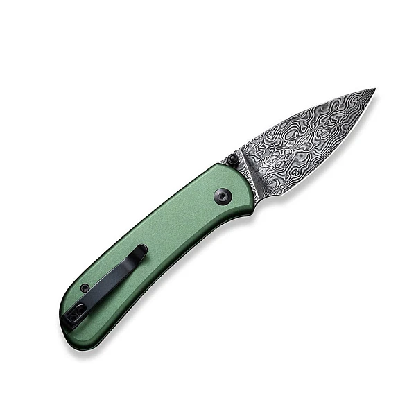 Civivi C22030E-DS1 Qubit 綠鋁柄大馬士革鋼折刀 $3960-0