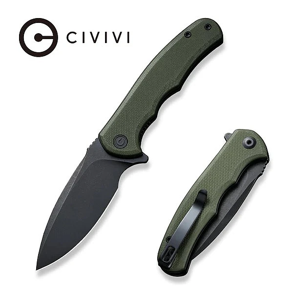 Civivi C18026C-1 Mini Praxis 軍綠色G10柄/D2鋼/黑刃折刀