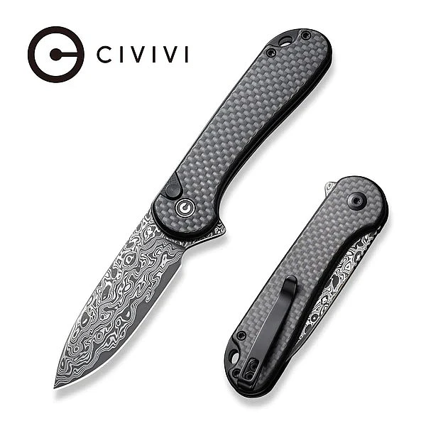 Civivi C18062PB-DS1 ELEMENTUM II 大馬鋼/按鈕鎖/碳纖柄折刀