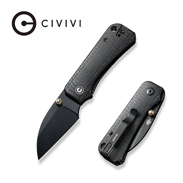 Civivi C19068SC-1 Baby Banter黑電木柄/Nitro-V鋼/羊蹄刃折刀