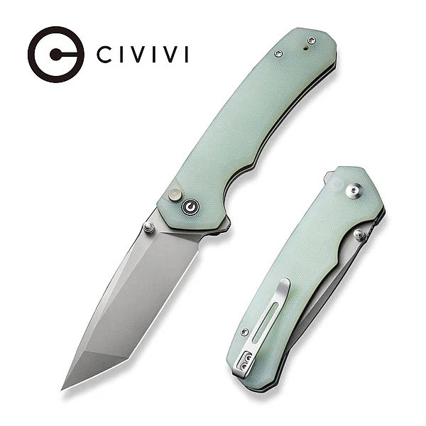 Civivi C19059C-3 Brazen 透明G10柄/14C28N鋼/按鈕鎖折刀